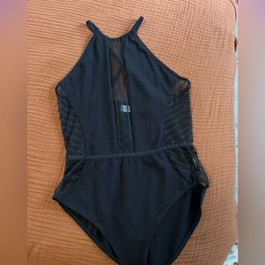 Black cotton Body suit